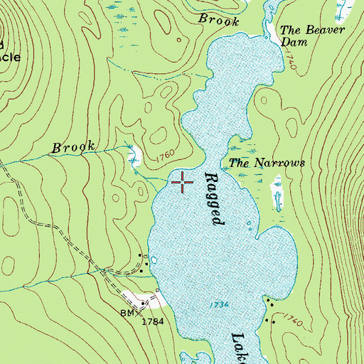Topographic Map of Tait Brook, NY