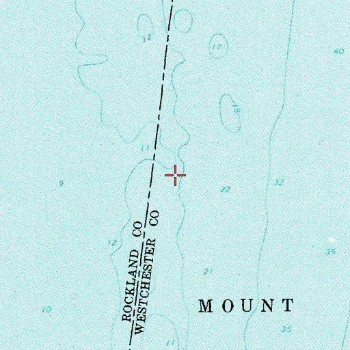 Topographic Map of Tappan Zee, NY