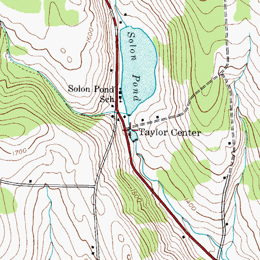 Topographic Map of Taylor Center, NY