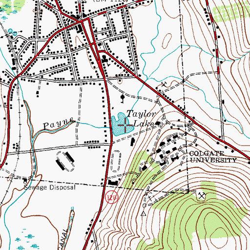 Topographic Map of Taylor Lake, NY