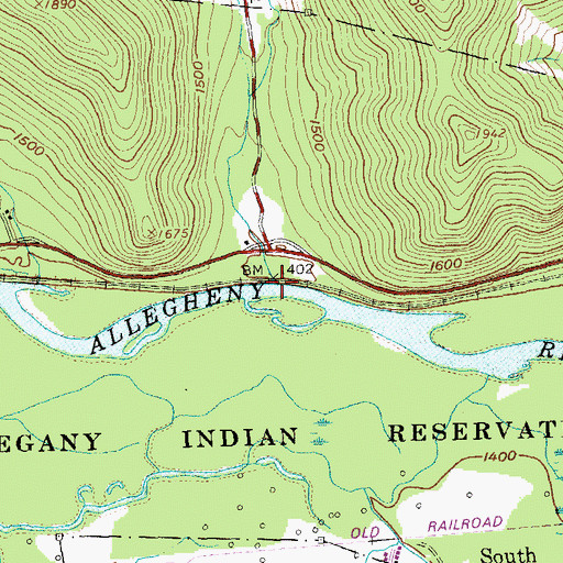 Topographic Map of Tenmile Creek, NY