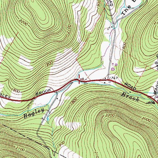 Topographic Map of The Bullet Hole, NY