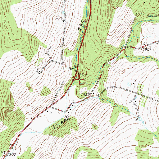 Topographic Map of The Gulf, NY