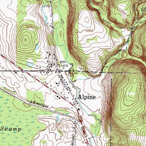Topographic Map of The Gulf, NY