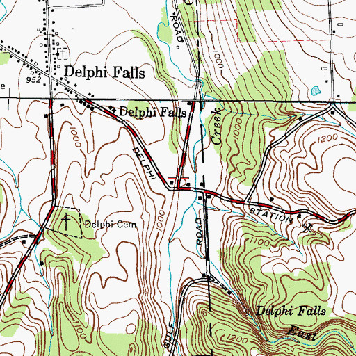 Topographic Map of The Gulf, NY