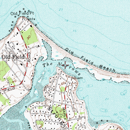 Topographic Map of The Narrows, NY