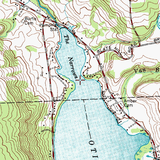 Topographic Map of The Narrows, NY