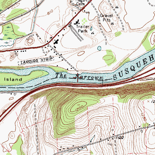 Topographic Map of The Narrows, NY