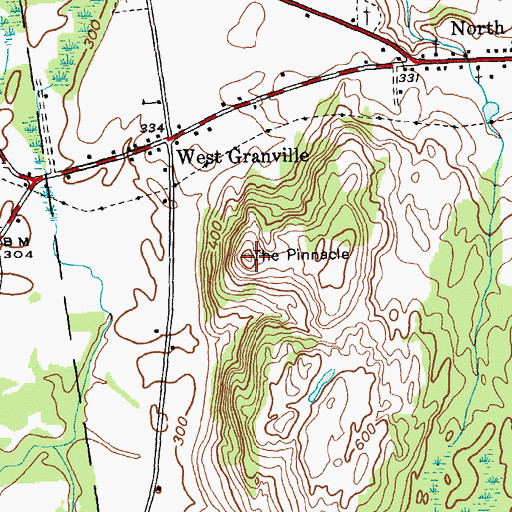 Topographic Map of The Pinnacle, NY