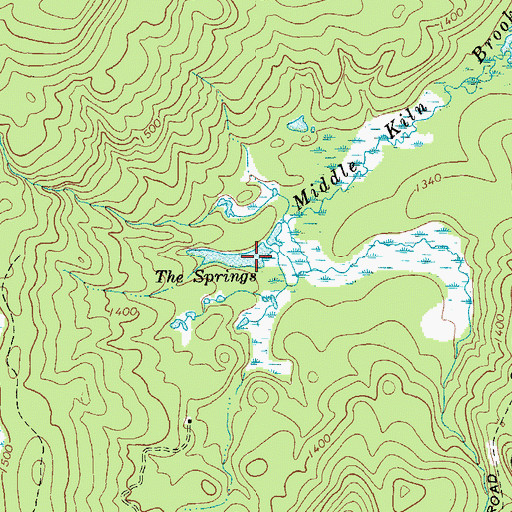 Topographic Map of The Springs, NY