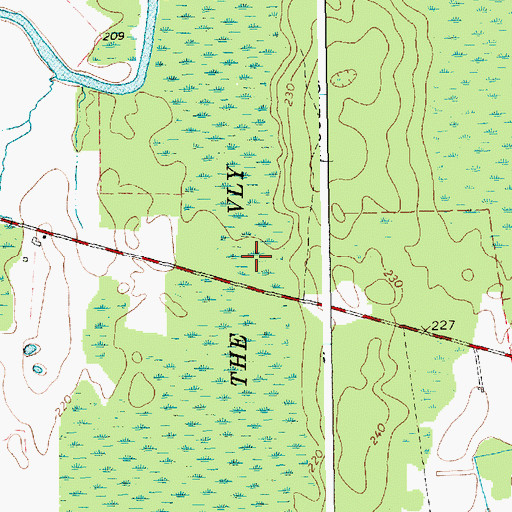 Topographic Map of The Vly, NY