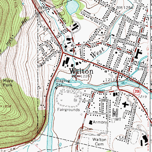 Topographic Map of Third Brook, NY
