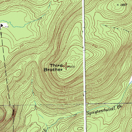 Topographic Map of Third Brother, NY