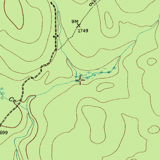 Topographic Map of Threemile Creek, NY