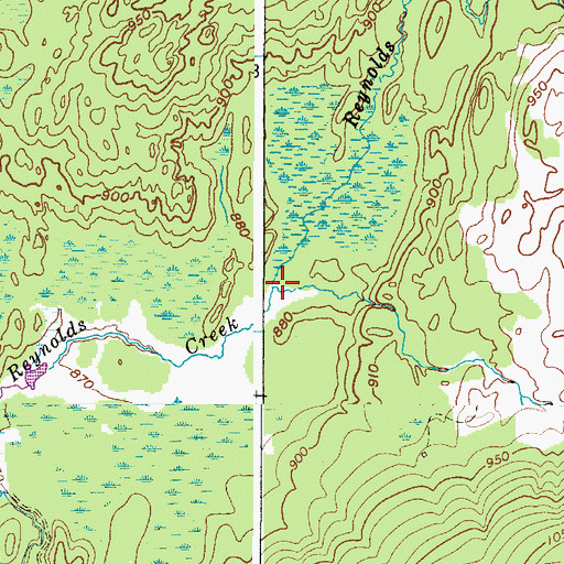 Topographic Map of Tims Creek, NY