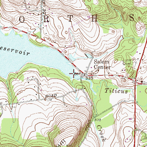 Topographic Map of Titicus River, NY