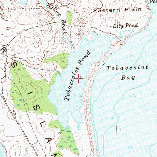 Topographic Map of Tobaccolot Pond, NY