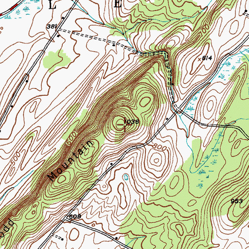 Topographic Map of Todd Mountain, NY