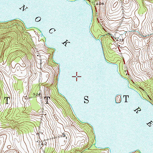 Topographic Map of Tomhannock Reservoir, NY