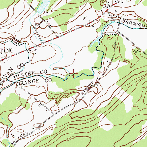 Topographic Map of Tomy Kill, NY