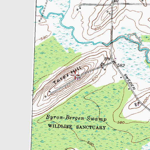 Topographic Map of Torpy Hill, NY