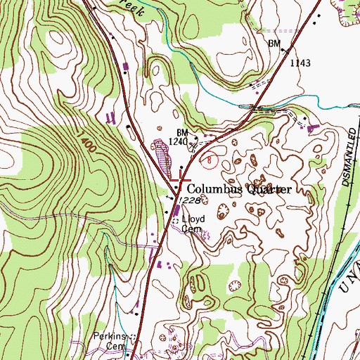 Topographic Map of Town School Number 9, NY