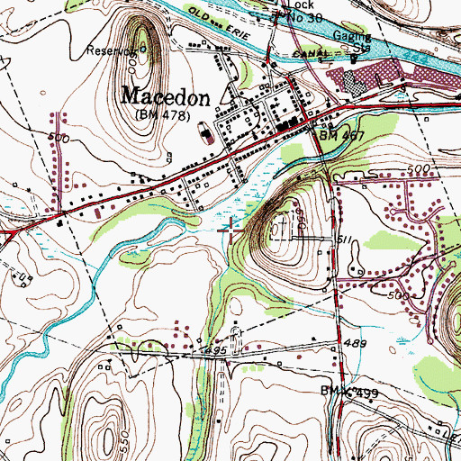 Topographic Map of Trap Brook, NY