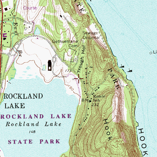 Topographic Map of Trough Hollow, NY