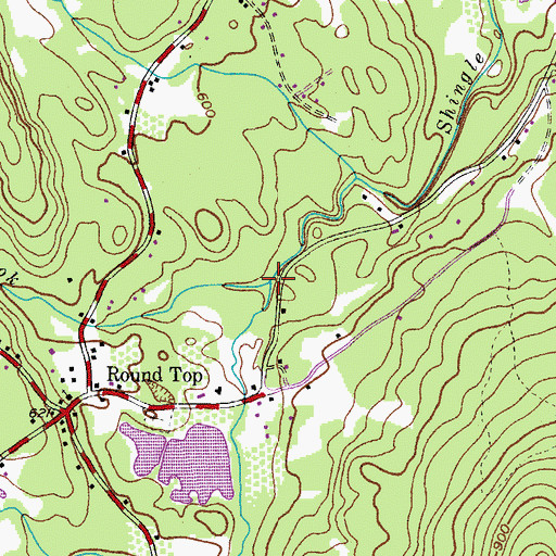 Topographic Map of Trout Brook, NY