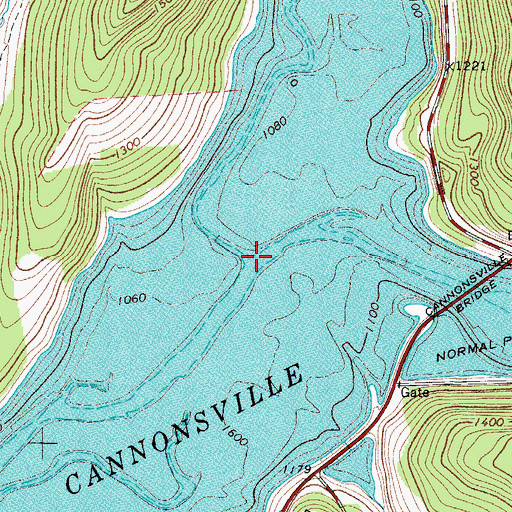 Topographic Map of Trout Creek, NY