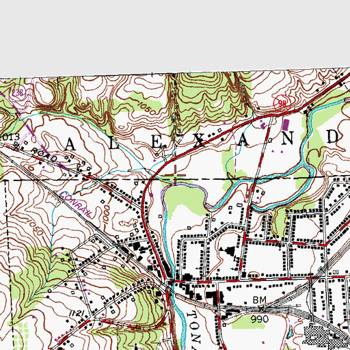 Topographic Map of Tunnery Brook, NY