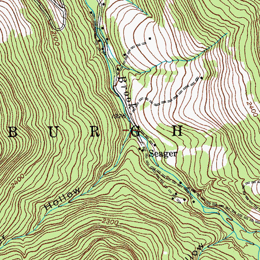 Topographic Map of Turner Hollow, NY