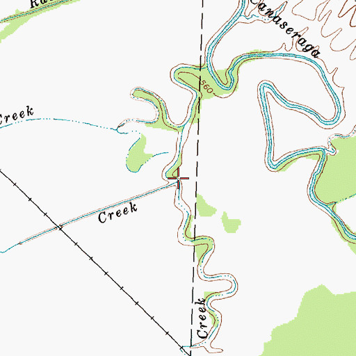 Topographic Map of Tuscarora Creek, NY