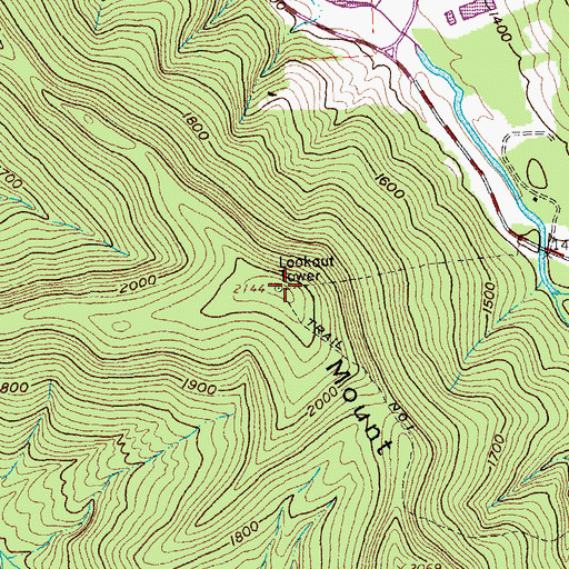 Topographic Map of Mount Tuscarora, NY