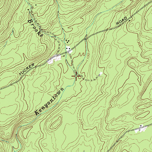 Topographic Map of Twin Brooks, NY