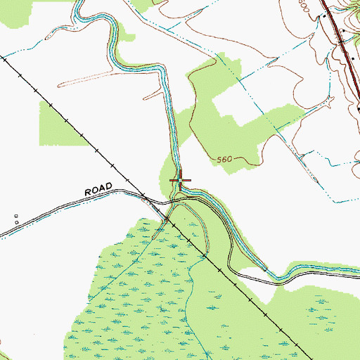 Topographic Map of Twomile Creek, NY
