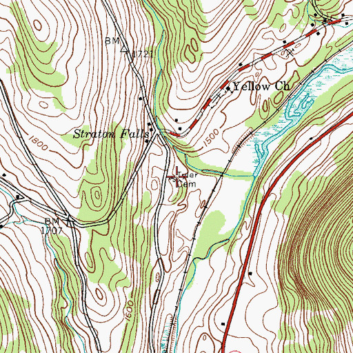 Topographic Map of Tyler Cemetery, NY