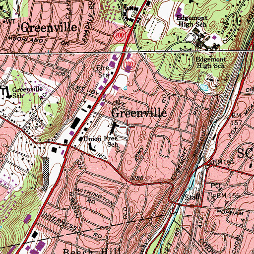 Topographic Map of Union Free School, NY