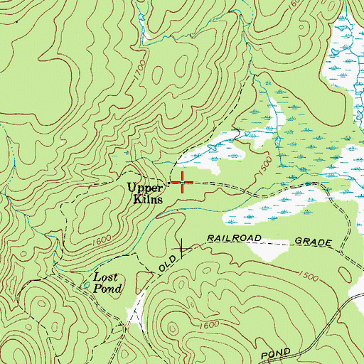 Topographic Map of Upper Kilns, NY