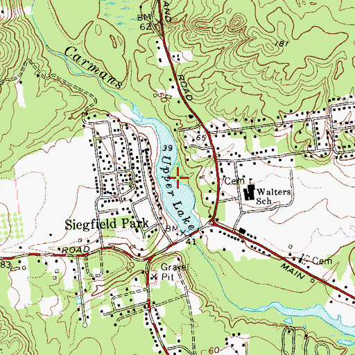 Topographic Map of Upper Lake, NY