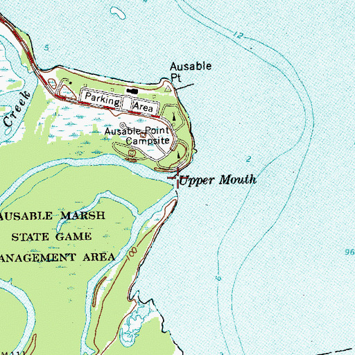 Topographic Map of Upper Mouth, NY