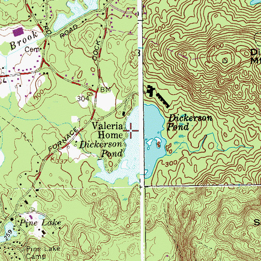 Topographic Map of Valeria Home, NY