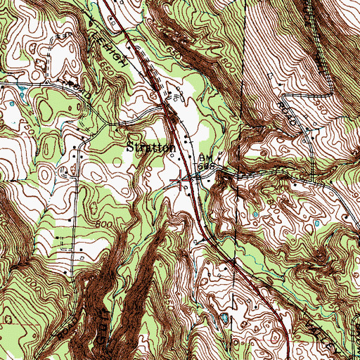 Topographic Map of VanBuskirk Gulf, NY