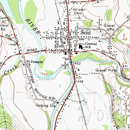Topographic Map of Vandermark Creek, NY