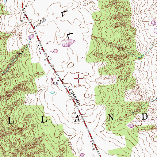 Topographic Map of Vermont Hill, NY