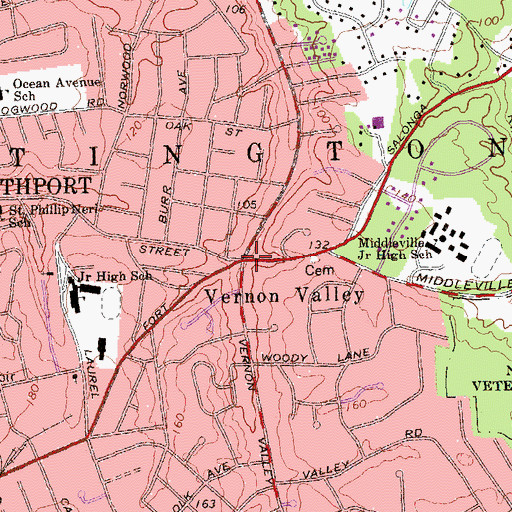 Topographic Map of Vernon Valley, NY