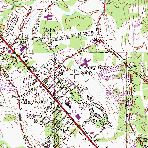 Topographic Map of Victory Grove Camp, NY