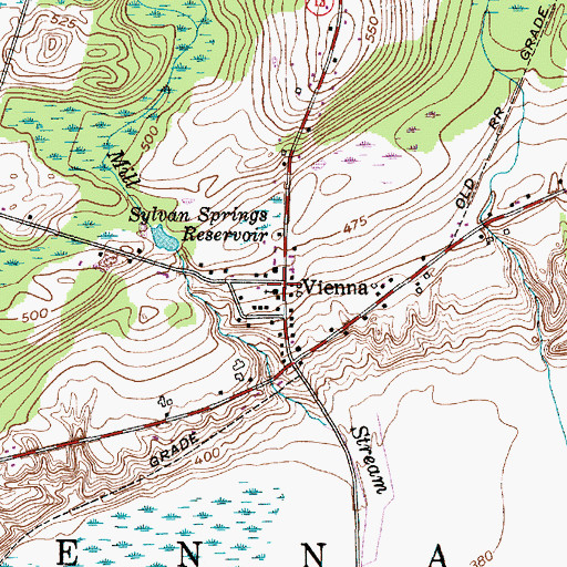 Topographic Map of Vienna, NY