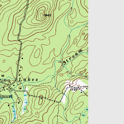 Topographic Map of Vincent Brook, NY