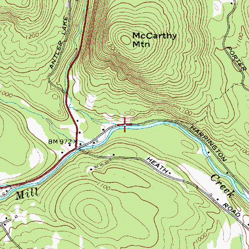 Topographic Map of Vly Brook, NY